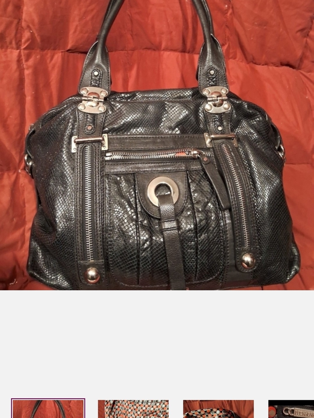 Lockheart Black Leather Satchel Badass Biker Vibe
